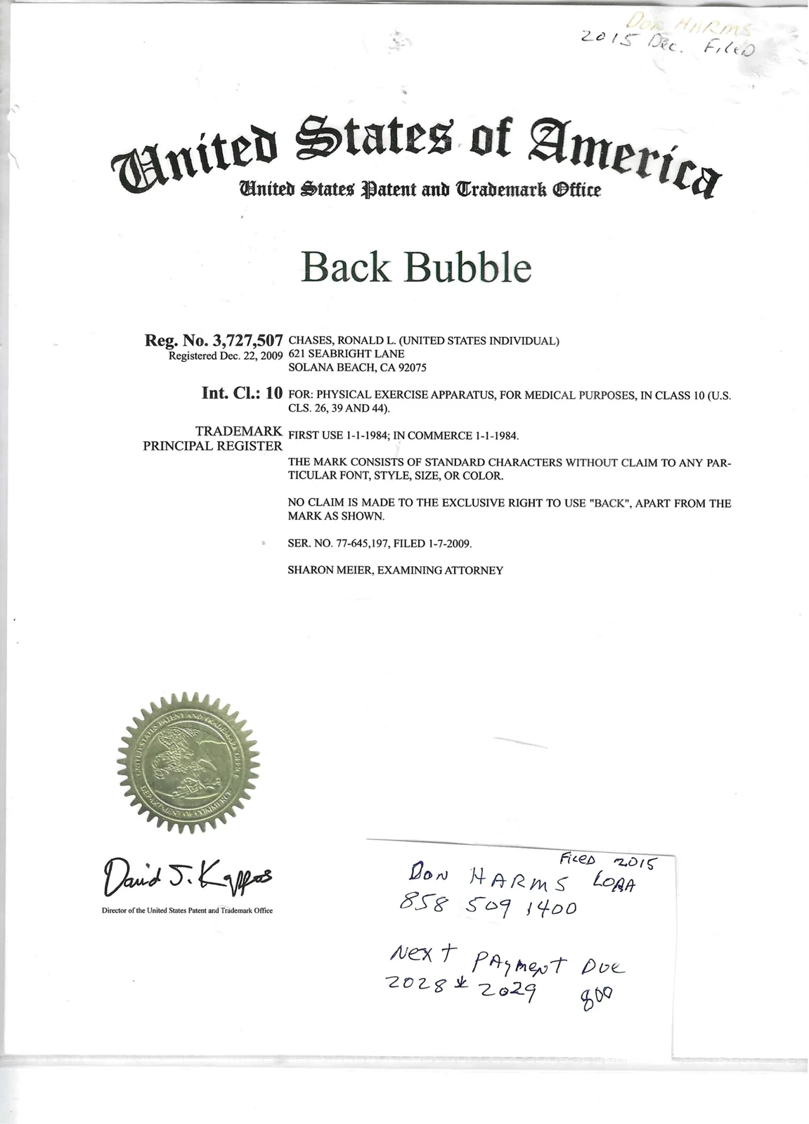 U.S. trademark