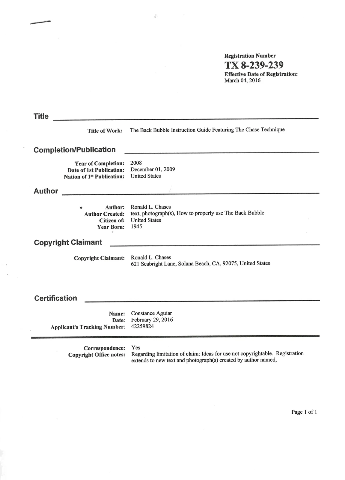 U.S. copyright