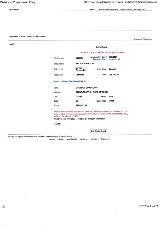 Delaware registration